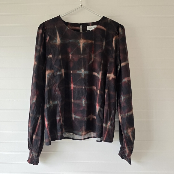 Evereve Hazel Blouse in Black Multi XS - Picture 4 of 9